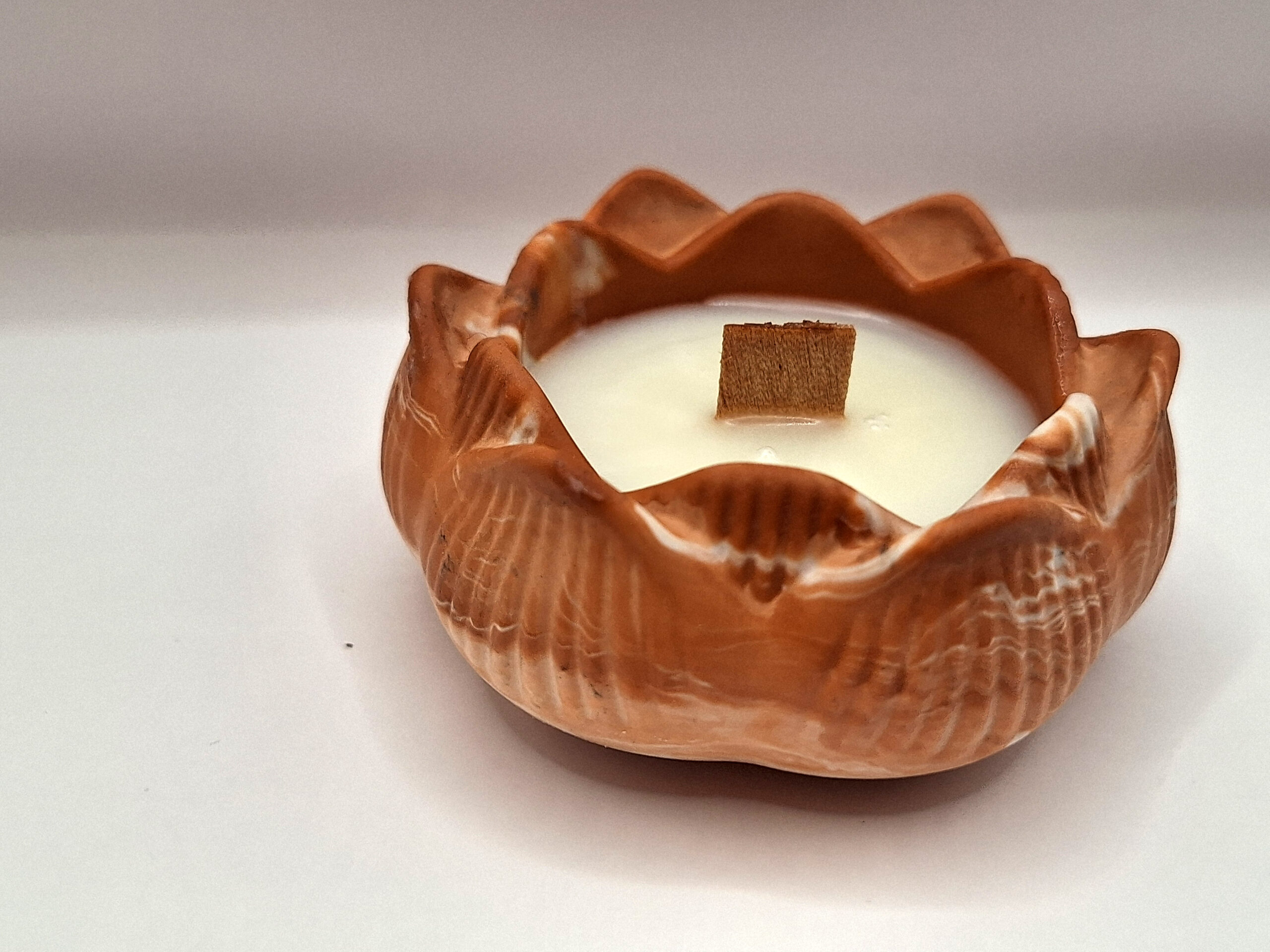 Bougie Fleur de Lotus en Jesmonite – Image 2