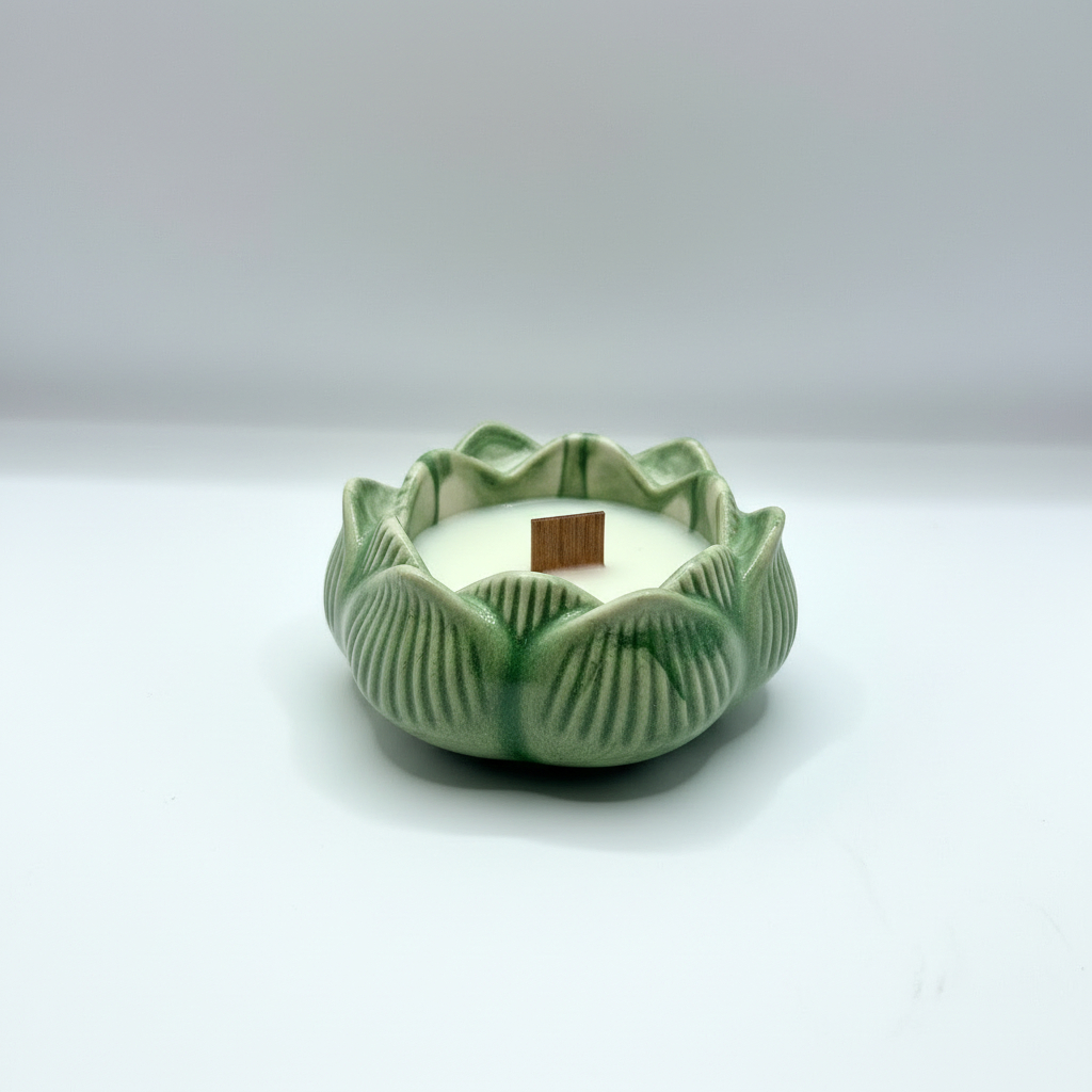 Bougie Fleur de Lotus en Jesmonite – Image 7