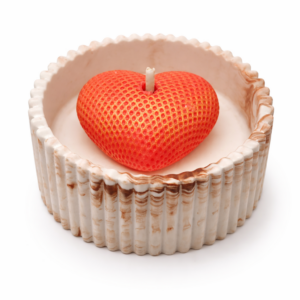 Bougie Cœur Jesmonite Be My Valentine