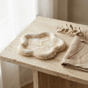 Plateau Souffle en Jesmonite